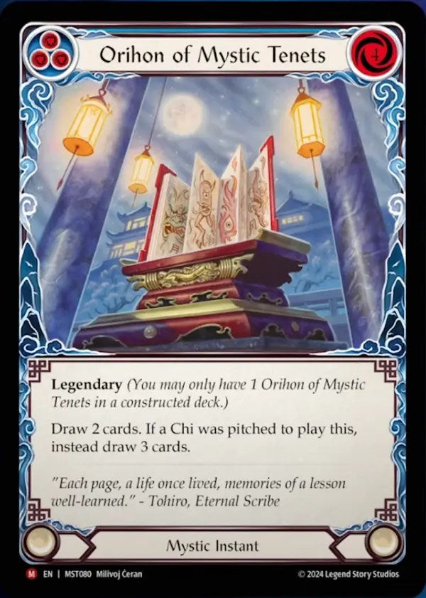 Orihon of Mystic Tenets [MST080] (Part the Mistveil)  Rainbow Foil | GnG Games