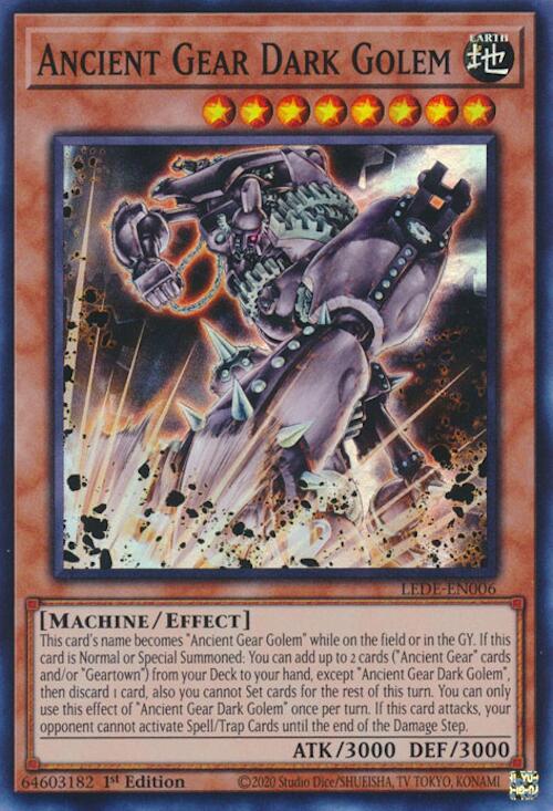 Ancient Gear Dark Golem [LEDE-EN006] Super Rare | GnG Games