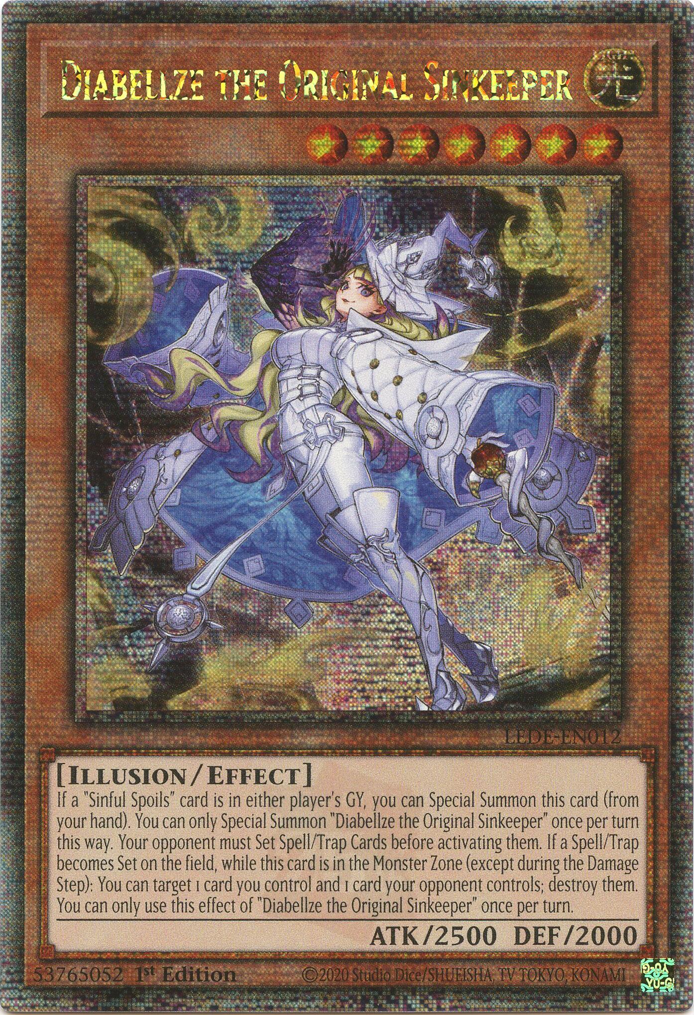 Diabellze the Original Sinkeeper [LEDE-EN012] Quarter Century Secret Rare | GnG Games