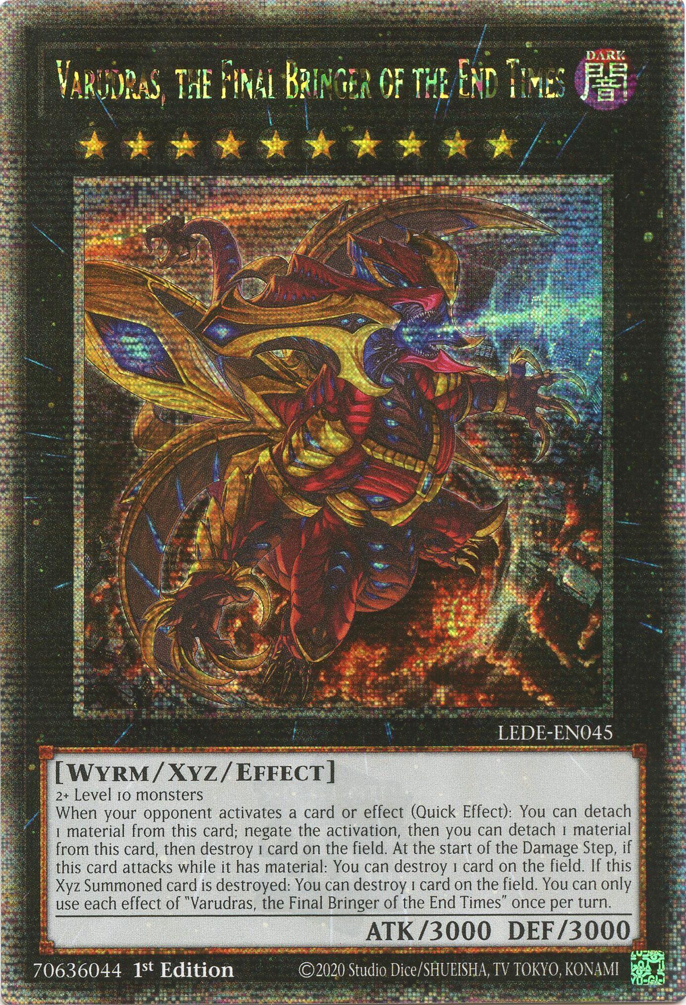 Varudras, the Final Bringer of the End Times (Quarter Century Secret Rare) [LEDE-EN045] Quarter Century Secret Rare | GnG Games