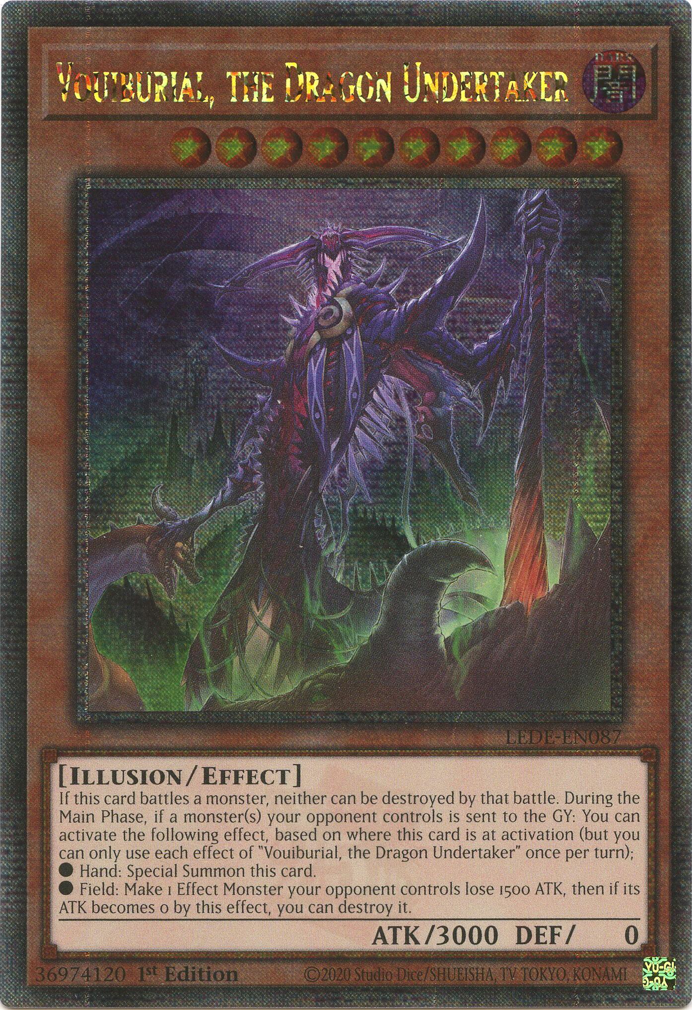 Vouiburial, the Dragon Undertaker (Quarter Century Secret Rare) [LEDE-EN087] Quarter Century Secret Rare | GnG Games