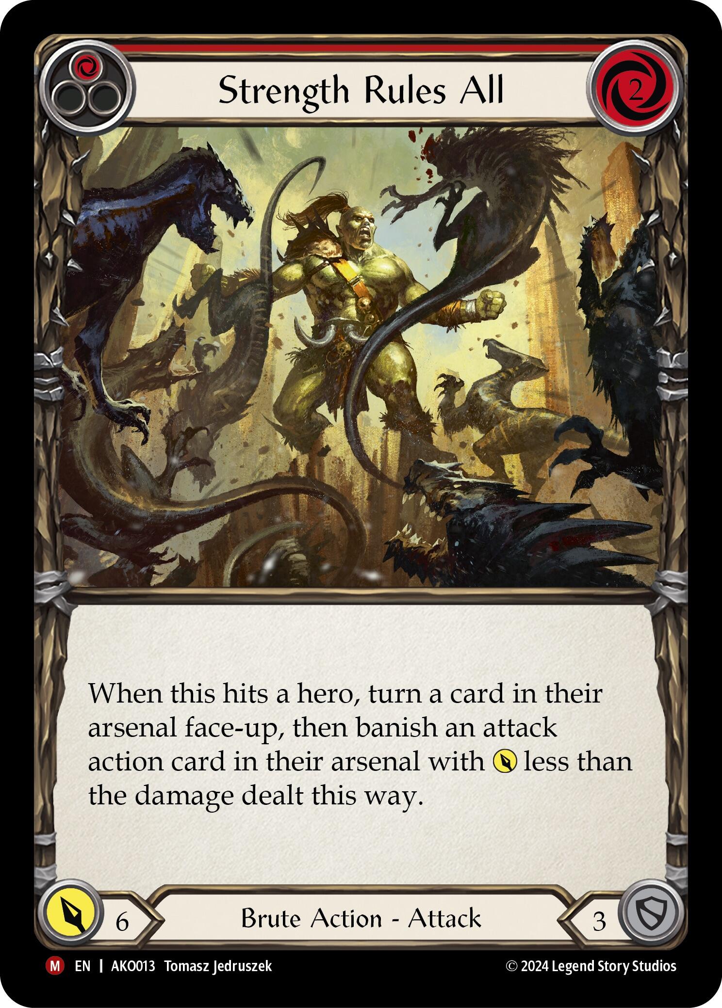 Strength Rules All [AKO013] (Armory Deck: Kayo)  Rainbow Foil | GnG Games