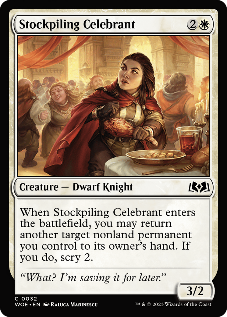 Stockpiling Celebrant [Wilds of Eldraine] | GnG Games