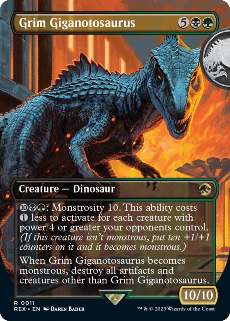 Grim Giganotosaurus (Borderless) [Jurassic World Collection] | GnG Games