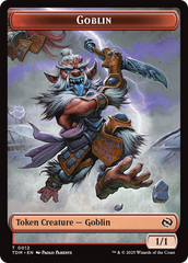 Goblin // Warrior Double-Sided Token [Tarkir: Dragonstorm Tokens] | GnG Games