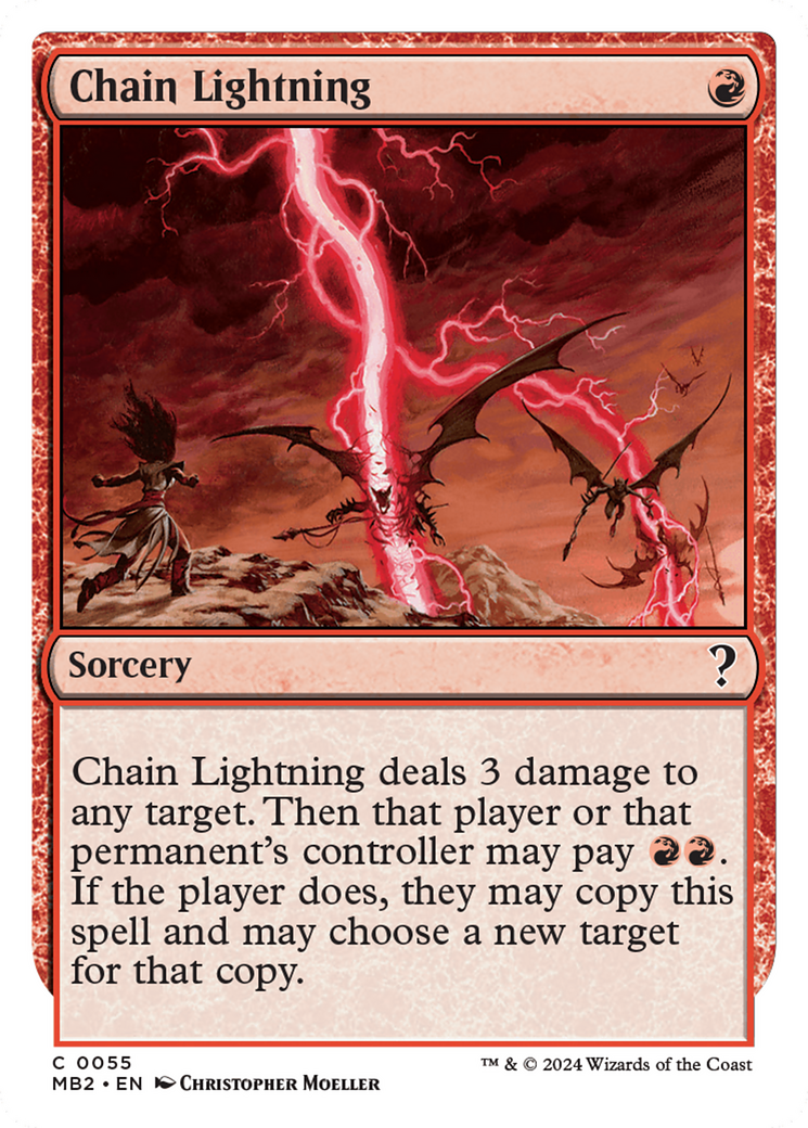 Chain Lightning (White Border) [Mystery Booster 2] | GnG Games