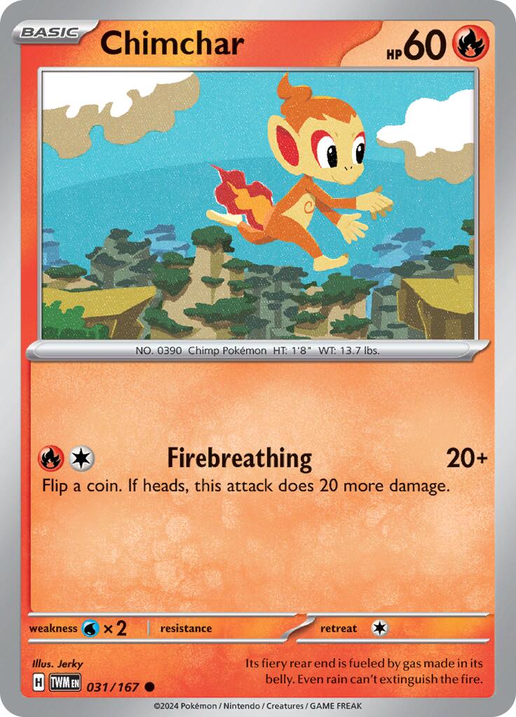 Chimchar (031/167) [Scarlet & Violet: Twilight Masquerade] | GnG Games