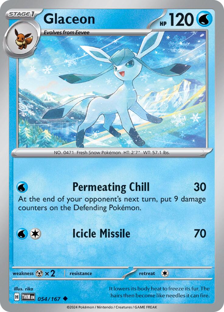 Glaceon (054/167) [Scarlet & Violet: Twilight Masquerade] | GnG Games