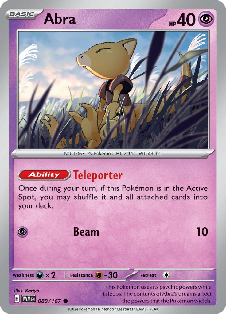 Abra (080/167) [Scarlet & Violet: Twilight Masquerade] | GnG Games