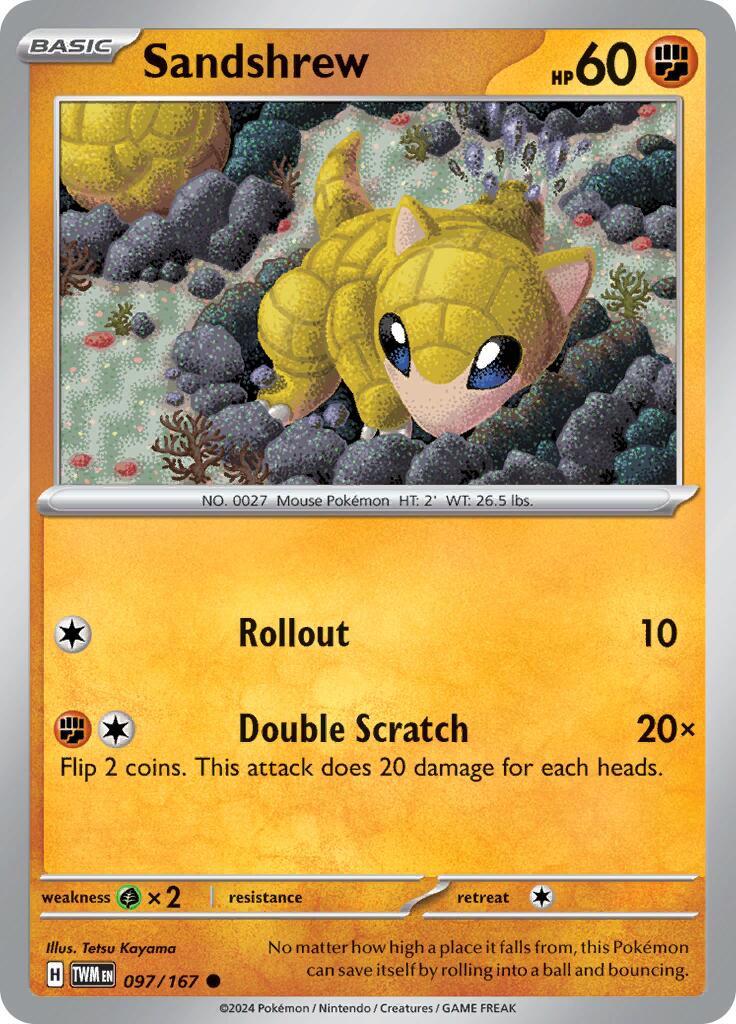 Sandshrew (097/167) [Scarlet & Violet: Twilight Masquerade] | GnG Games