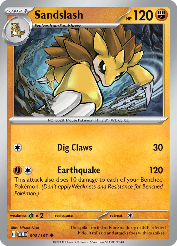 Sandslash (098/167) [Scarlet & Violet: Twilight Masquerade] | GnG Games