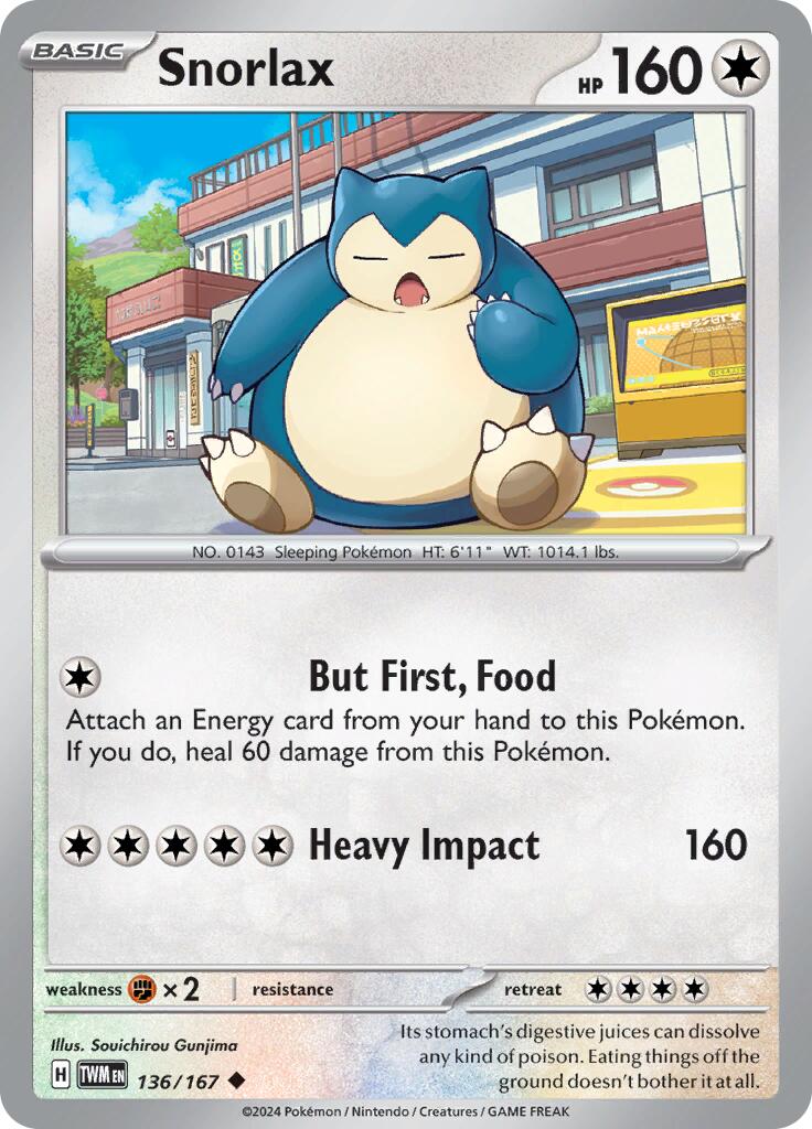 Snorlax (136/167) [Scarlet & Violet: Twilight Masquerade] | GnG Games