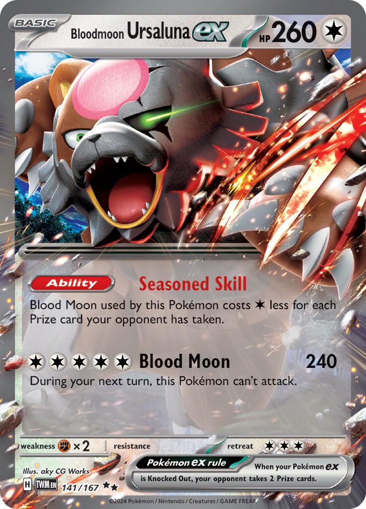 Bloodmoon Ursaluna ex (141/167) [Scarlet & Violet: Twilight Masquerade] | GnG Games