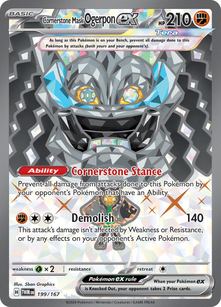 Cornerstone Mask Ogerpon ex (199/167) [Scarlet & Violet: Twilight Masquerade] | GnG Games