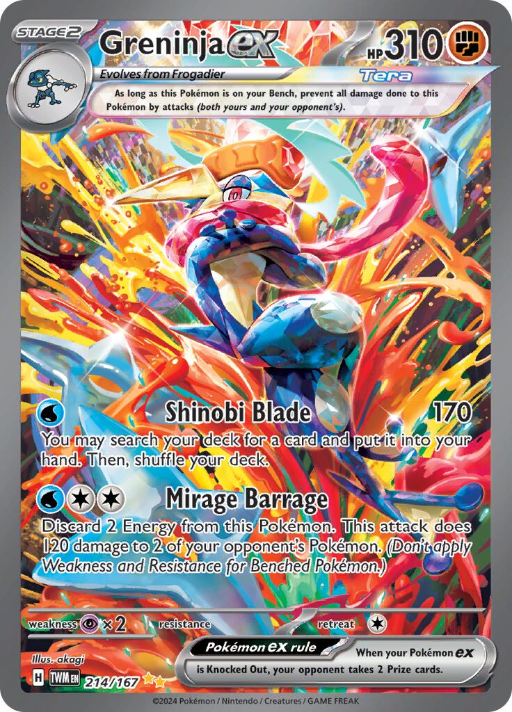 Greninja ex (214/167) [Scarlet & Violet: Twilight Masquerade] | GnG Games