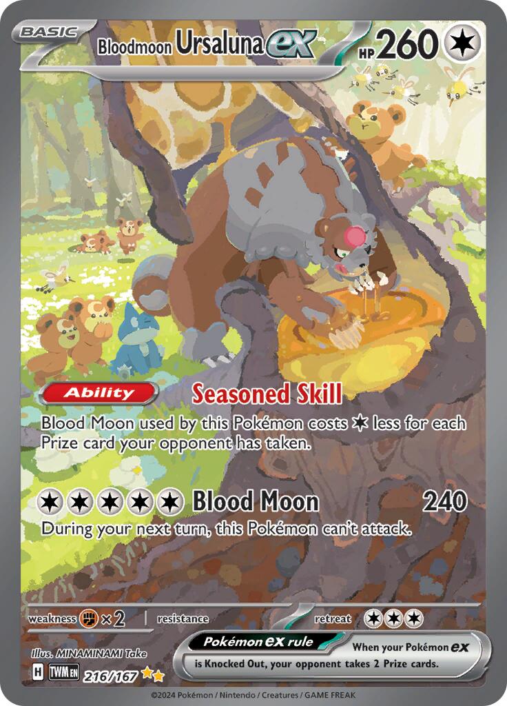Bloodmoon Ursaluna ex (216/167) [Scarlet & Violet: Twilight Masquerade] | GnG Games