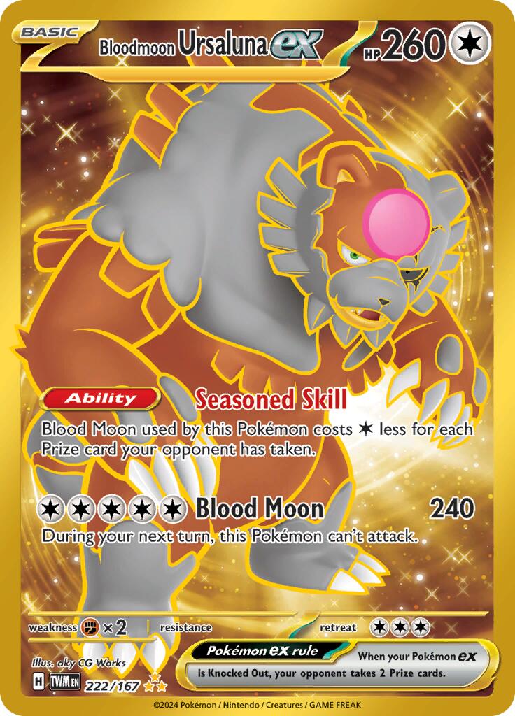 Bloodmoon Ursaluna ex (222/167) [Scarlet & Violet: Twilight Masquerade] | GnG Games