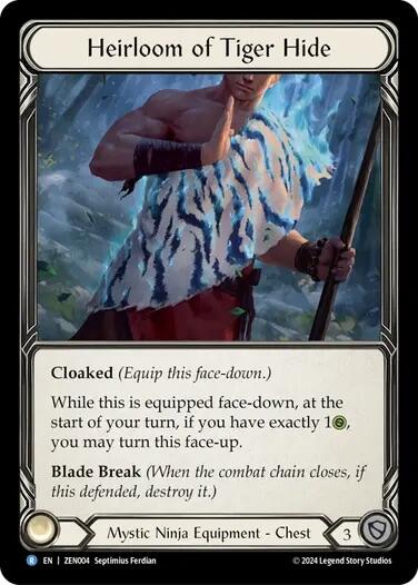 Heirloom of Tiger Hide [ZEN004] (Part the Mistveil Zen Blitz Deck) | GnG Games