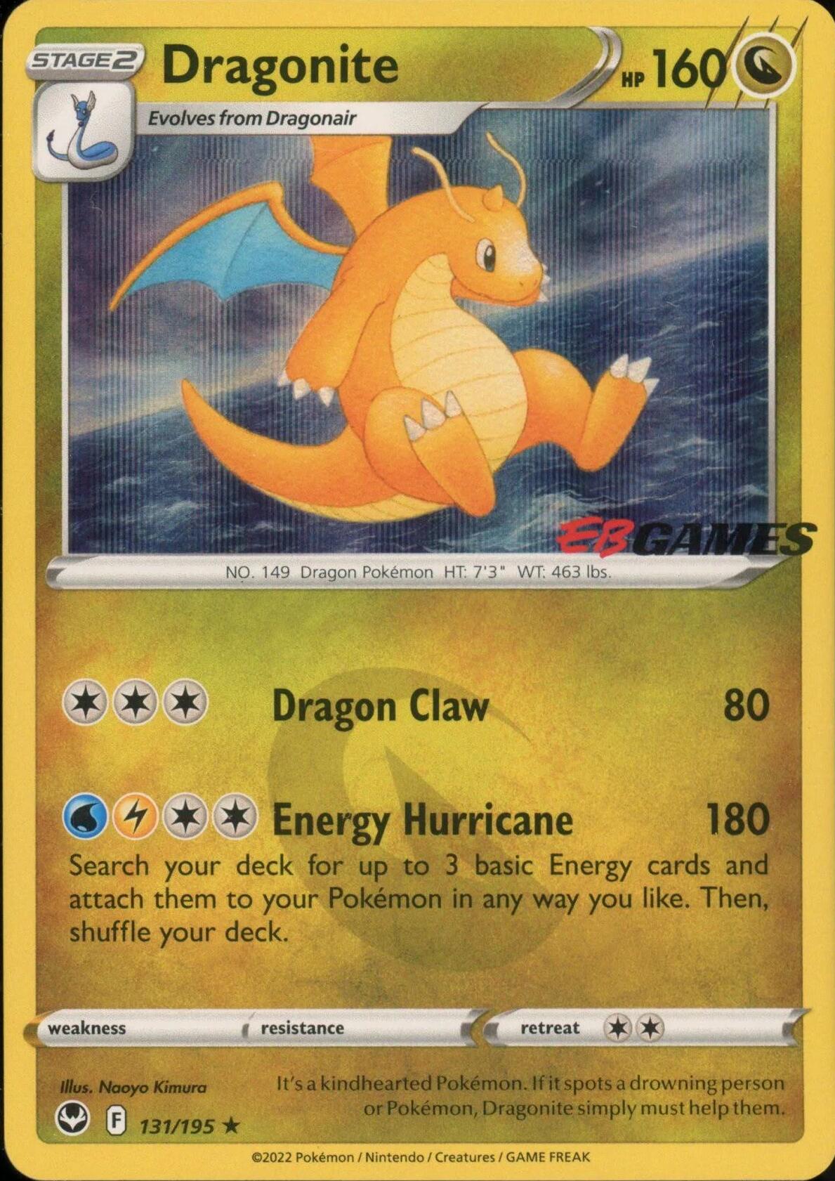 Dragonite (131/195) (EB Games Exclusive) [Miscellaneous Cards] | GnG Games