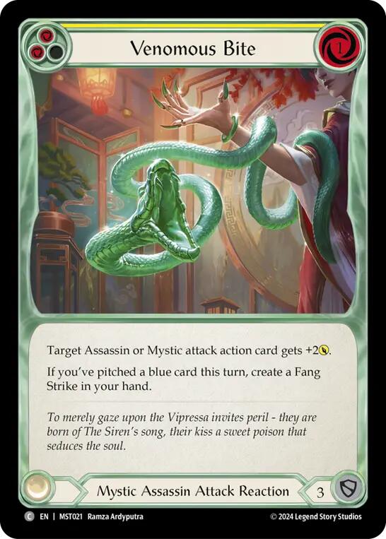 Venomous Bite (Yellow) [MST021] (Part the Mistveil) | GnG Games