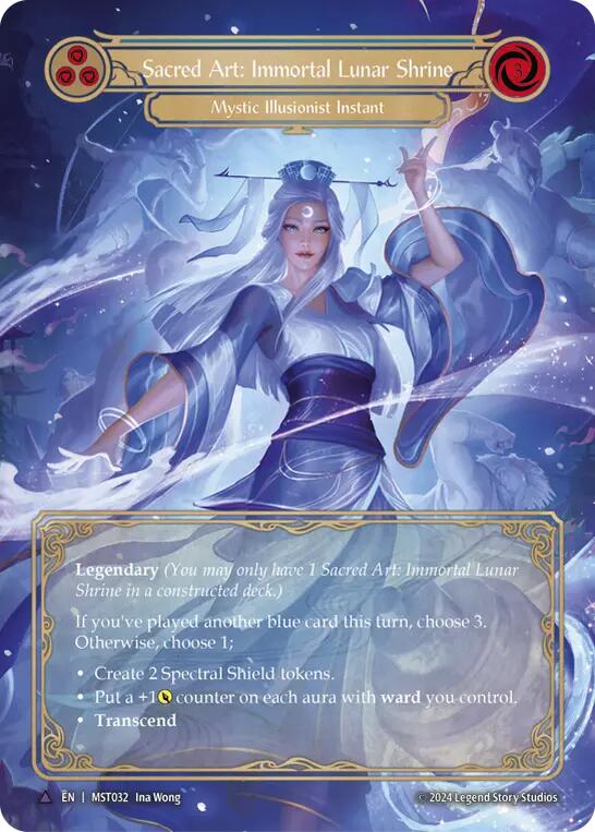 Sacred Art: Immortal Lunar Shrine // Inner Chi (Marvel) [MST032] (Part the Mistveil)  Cold Foil | GnG Games