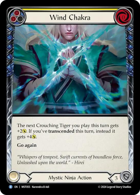 Wind Chakra (Yellow) [MST055] (Part the Mistveil)  Rainbow Foil | GnG Games