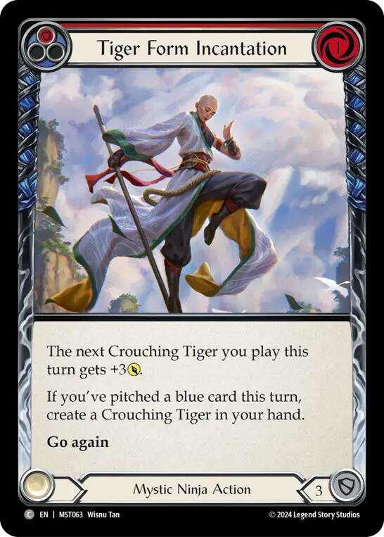 Tiger Form Incantation (Red) [MST063] (Part the Mistveil)  Rainbow Foil | GnG Games