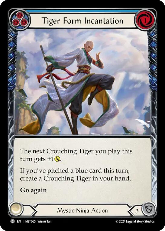 Tiger Form Incantation (Blue) [MST065] (Part the Mistveil) | GnG Games