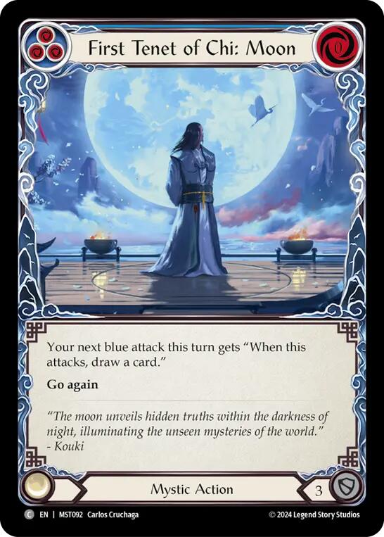 First Tenet of Chi: Moon [MST092] (Part the Mistveil)  Rainbow Foil | GnG Games