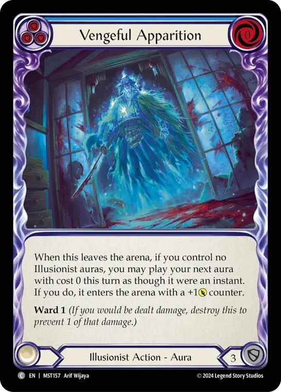 Vengeful Apparition (Blue) [MST157] (Part the Mistveil)  Rainbow Foil | GnG Games