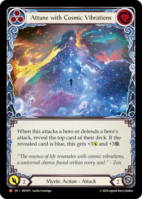 Attune with Cosmic Vibrations [MST075] (Part the Mistveil)  Rainbow Foil | GnG Games