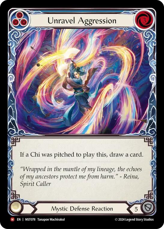 Unravel Aggression [MST078] (Part the Mistveil)  Rainbow Foil | GnG Games