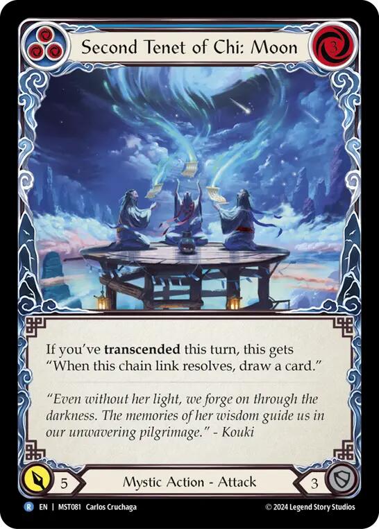 Second Tenet of Chi: Moon [MST081] (Part the Mistveil)  Rainbow Foil | GnG Games