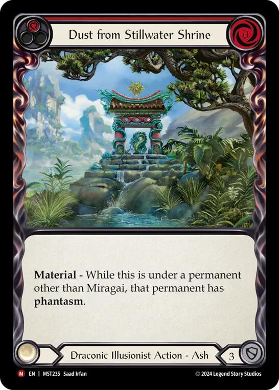 Dust from Stillwater Shrine [MST235] (Part the Mistveil)  Rainbow Foil | GnG Games
