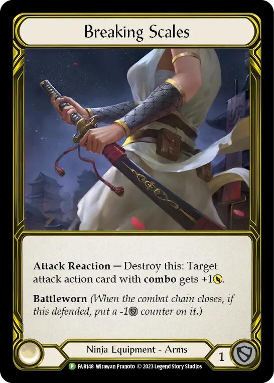 Breaking Scales (Golden) [FAB148] (Promo)  Cold Foil | GnG Games