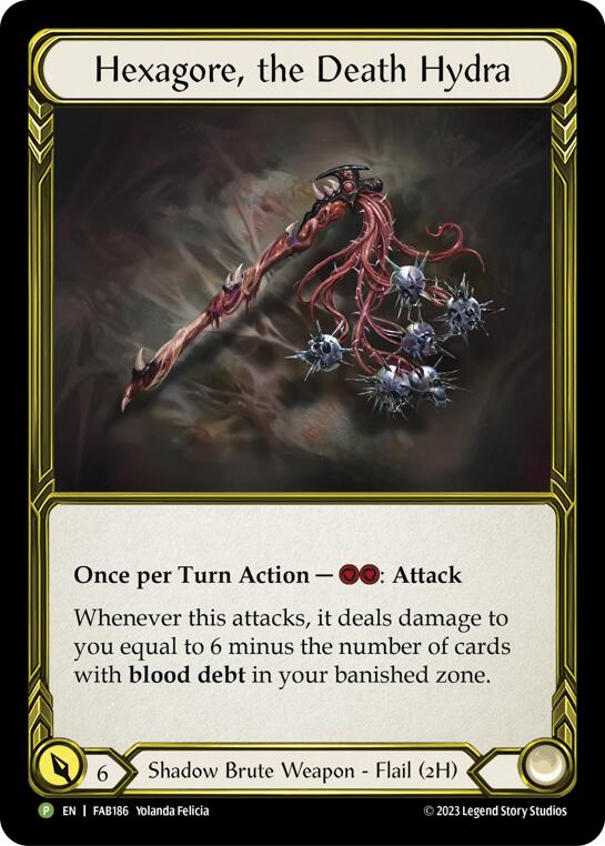 Hexagore, the Death Hydra (Golden) [FAB186] (Promo)  Cold Foil | GnG Games