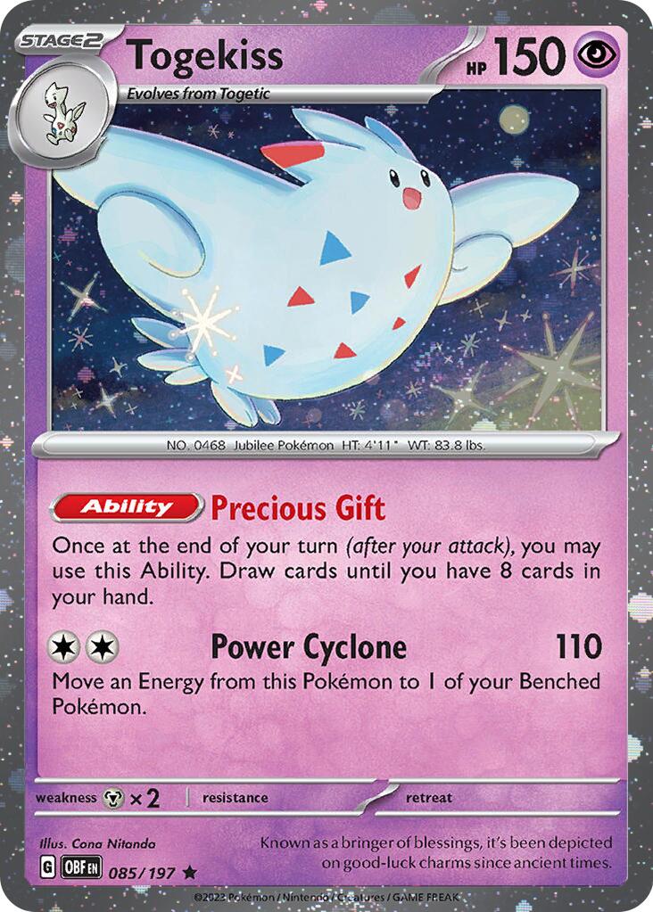 Togekiss (085/197) (Cosmos Holo) [Scarlet & Violet: Obsidian Flames] | GnG Games