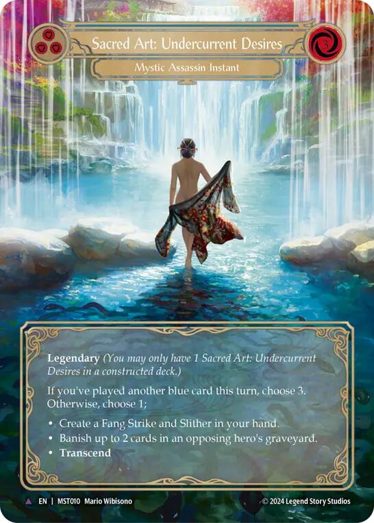 Sacred Art: Undercurrent Desires [MST010] (Part the Mistveil)  Cold Foil | GnG Games