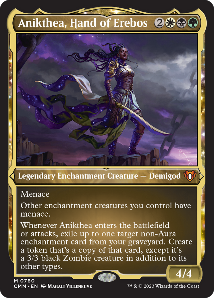 Anikthea, Hand of Erebos (Display Commander) (Foil Etched) [Commander Masters] | GnG Games