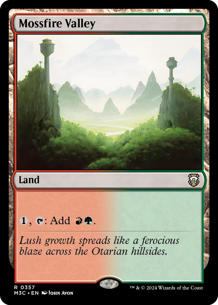 Mossfire Valley [Modern Horizons 3 Commander] | GnG Games