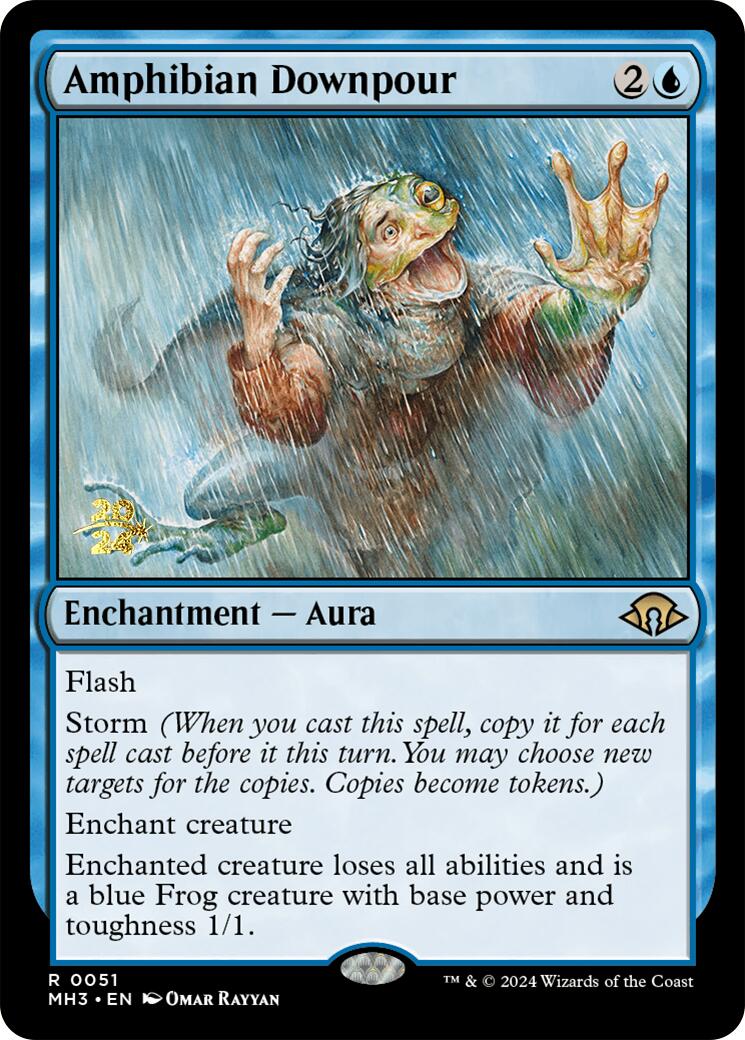 Amphibian Downpour [Modern Horizons 3 Prerelease Promos] | GnG Games