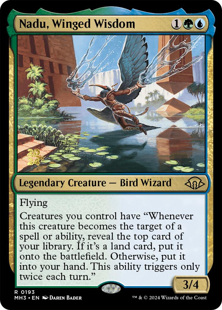 Nadu, Winged Wisdom [Modern Horizons 3 Prerelease Promos] | GnG Games