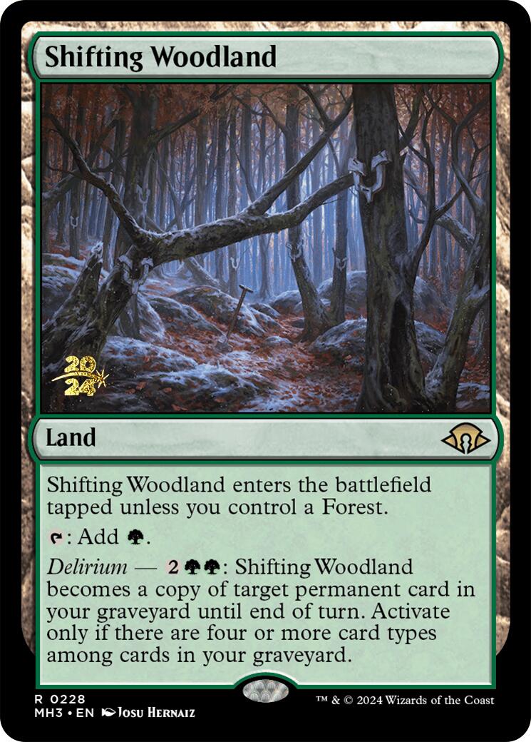 Shifting Woodland [Modern Horizons 3 Prerelease Promos] | GnG Games