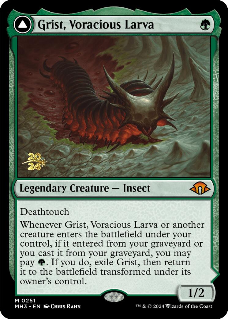 Grist, Voracious Larva [Modern Horizons 3 Prerelease Promos] | GnG Games