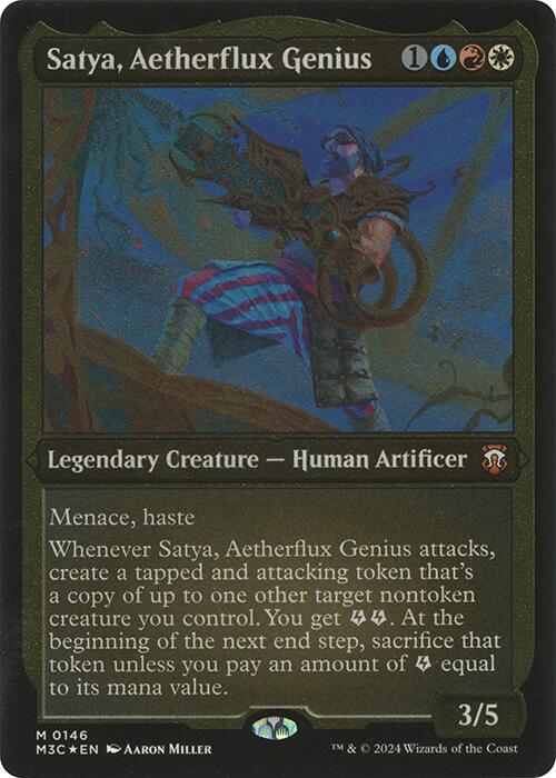 Satya, Aetherflux Genius (Display Commander) [Modern Horizons 3 Commander] | GnG Games