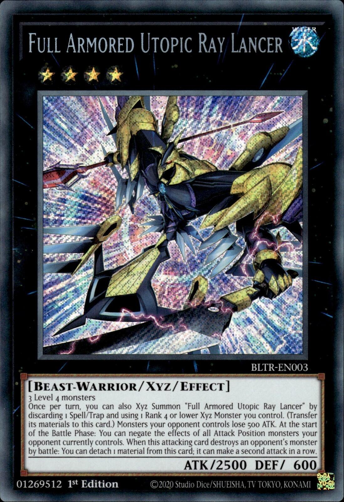 Full Armored Utopic Ray Lancer [BLTR-EN003] Secret Rare | GnG Games