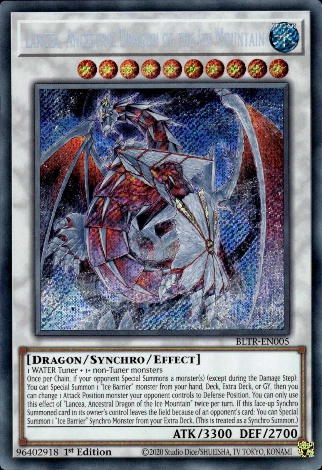 Lancea, Ancestral Dragon of the Ice Mountain [BLTR-EN005] Secret Rare | GnG Games