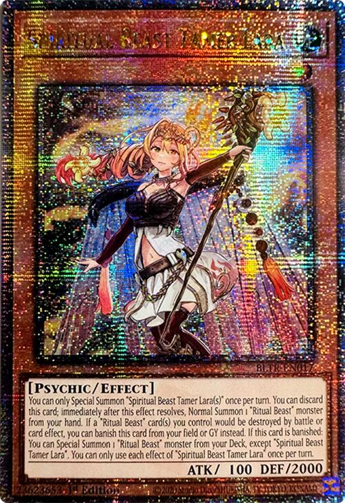 Spiritual Beast Tamer Lara (Quarter Century Secret Rare) [BLTR-EN017] Quarter Century Secret Rare | GnG Games