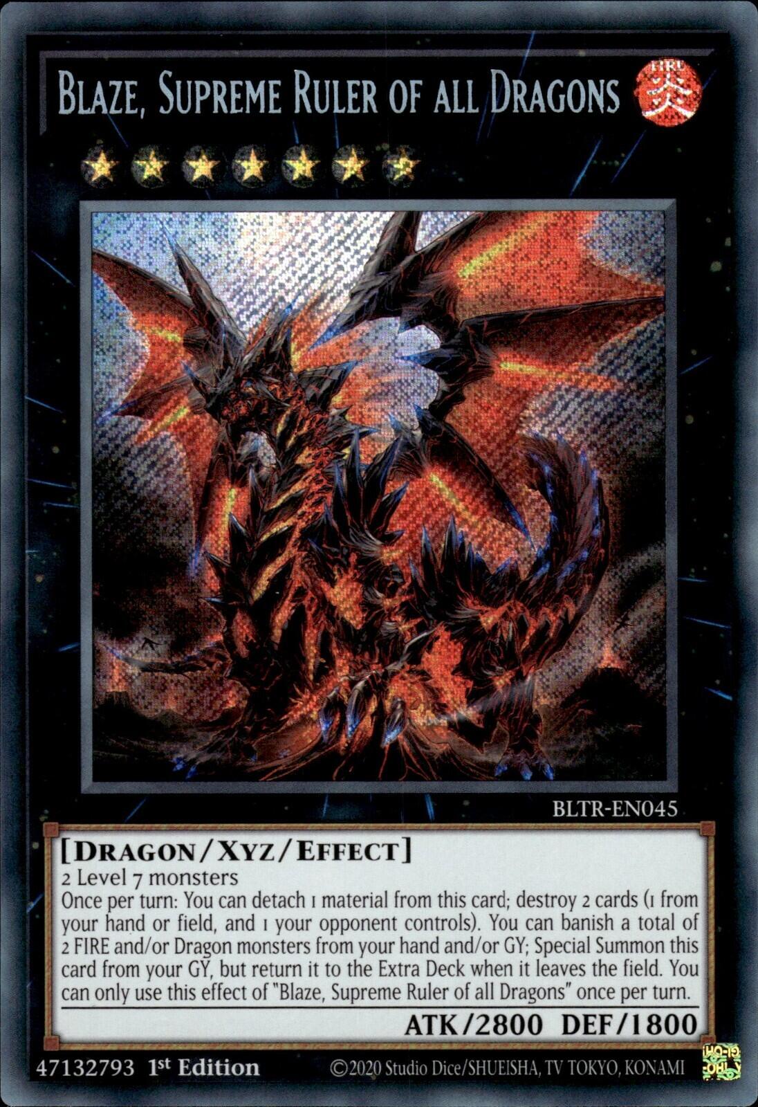 Blaze, Supreme Ruler of all Dragons [BLTR-EN045] Secret Rare | GnG Games