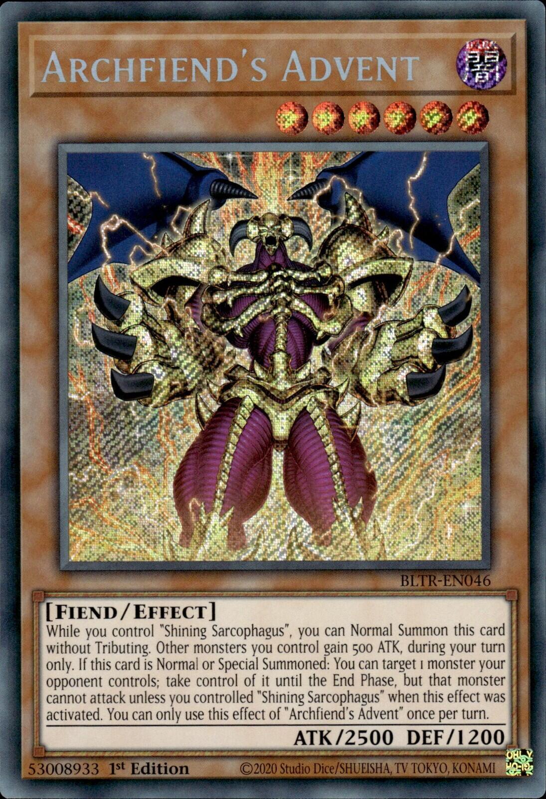 Archfiend's Advent [BLTR-EN046] Secret Rare | GnG Games